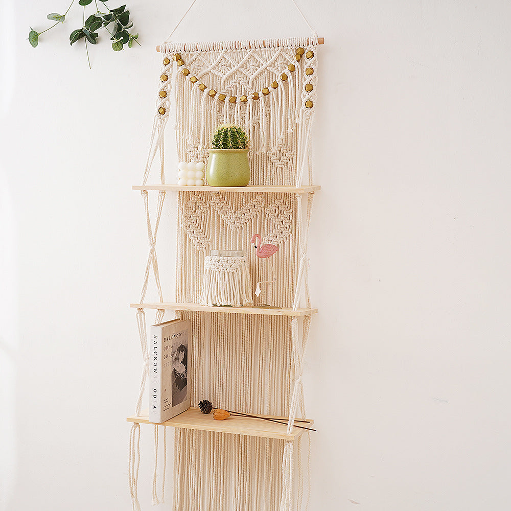 New Bohemian Handwoven Tapestry Shelf