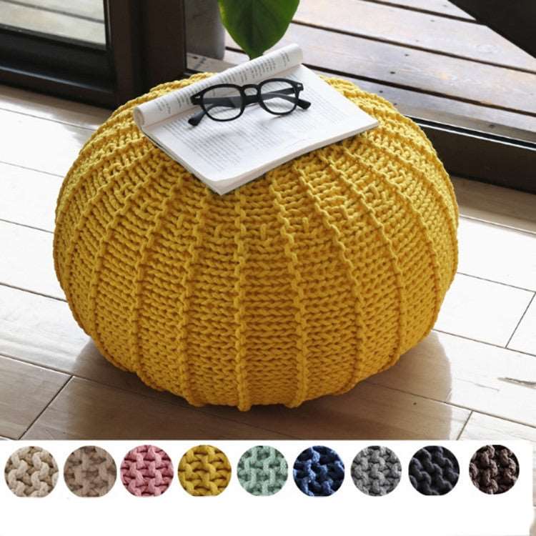 Seaside's own 'LazyLee' Hand Made Sofa Pouf Yellow