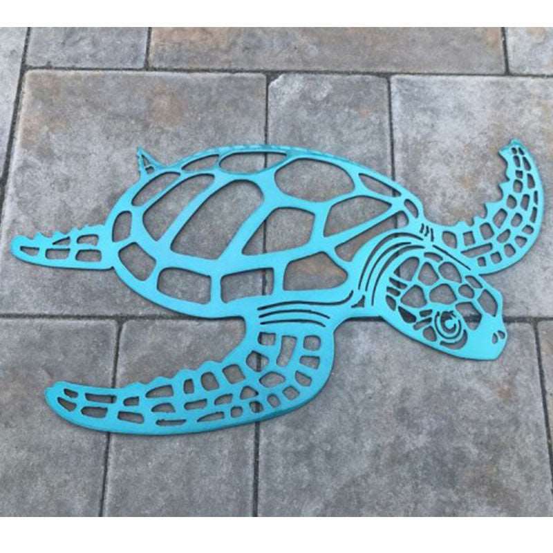 Turtle Sculpture - Metal (wall) B