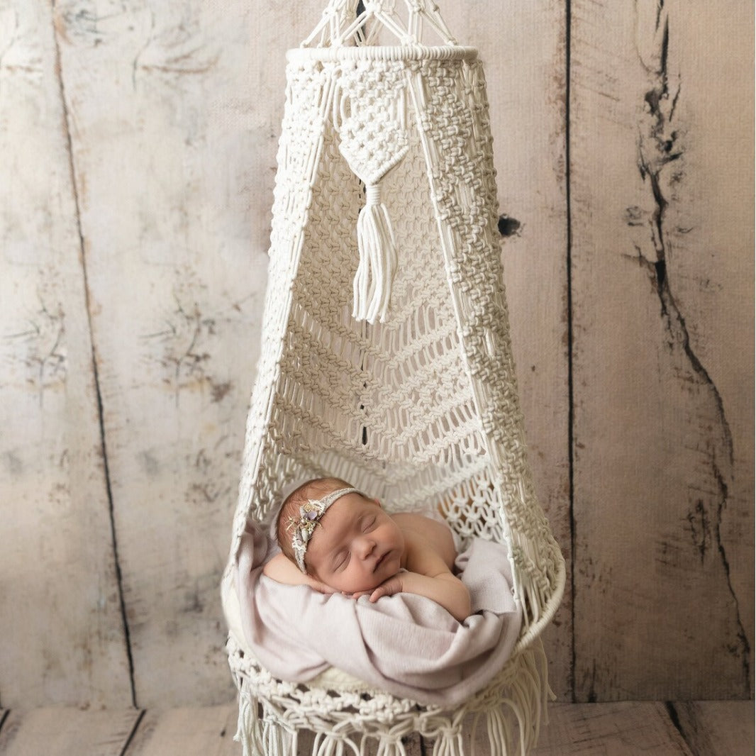 Macrame baby fashion hammock