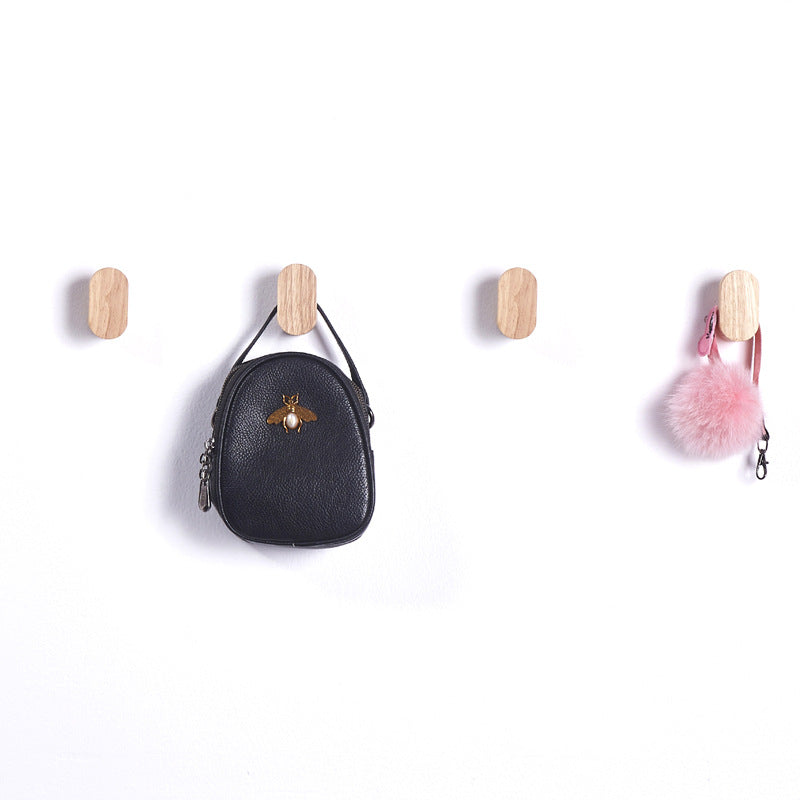 Modern Bohemian Elegant Wooden Wall Hook Rubber wood 1PC