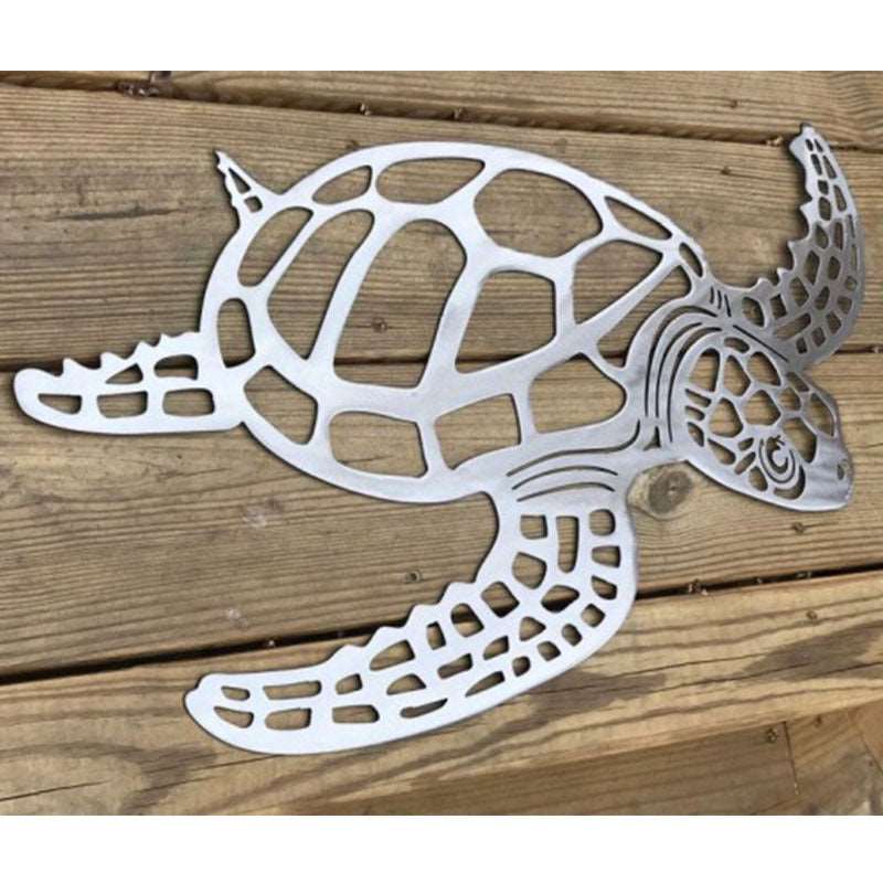 Turtle Sculpture - Metal (wall)