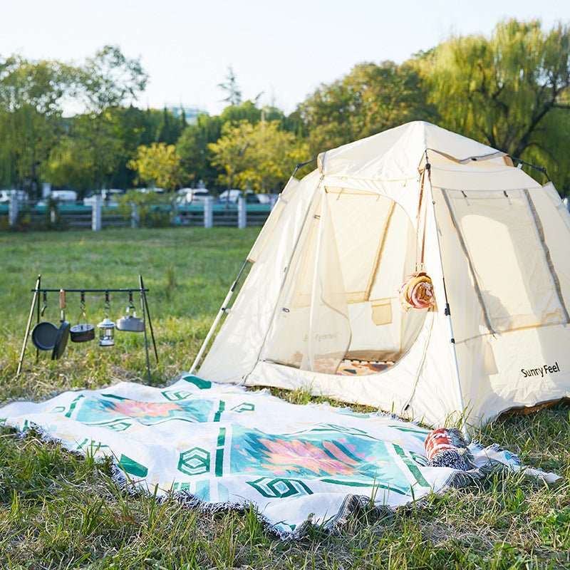 'Forrest' - outdoor bohemian blanket - Seaside Bohemia - Throw Blanket