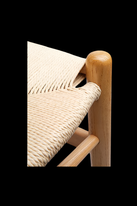 Solid Beech & Rattan Wishbone Chair | Wegner Replica | Coastal Elegance
