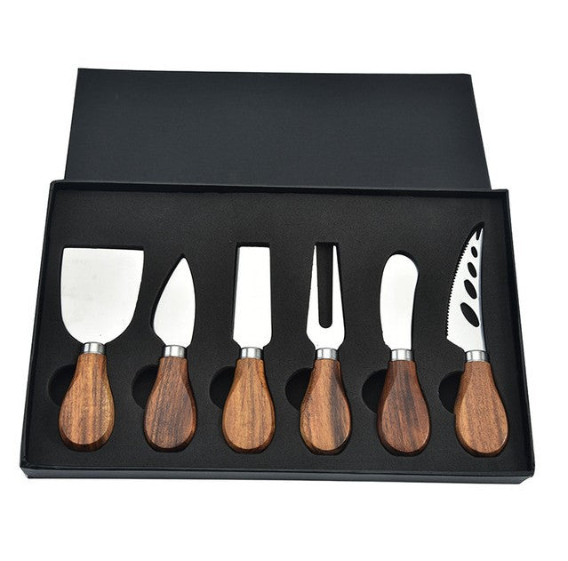 Four Piece Stainless Steel Cheese Knife