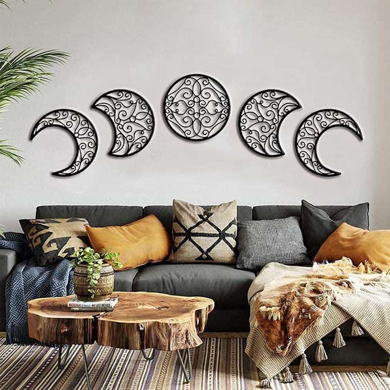 Celestial Bohemian Moon Wall Décor Set