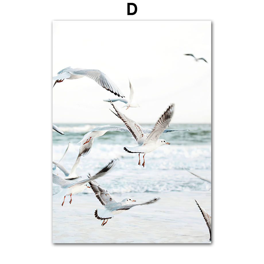 Down by the Coast Nature Inspired Artwork seagulls