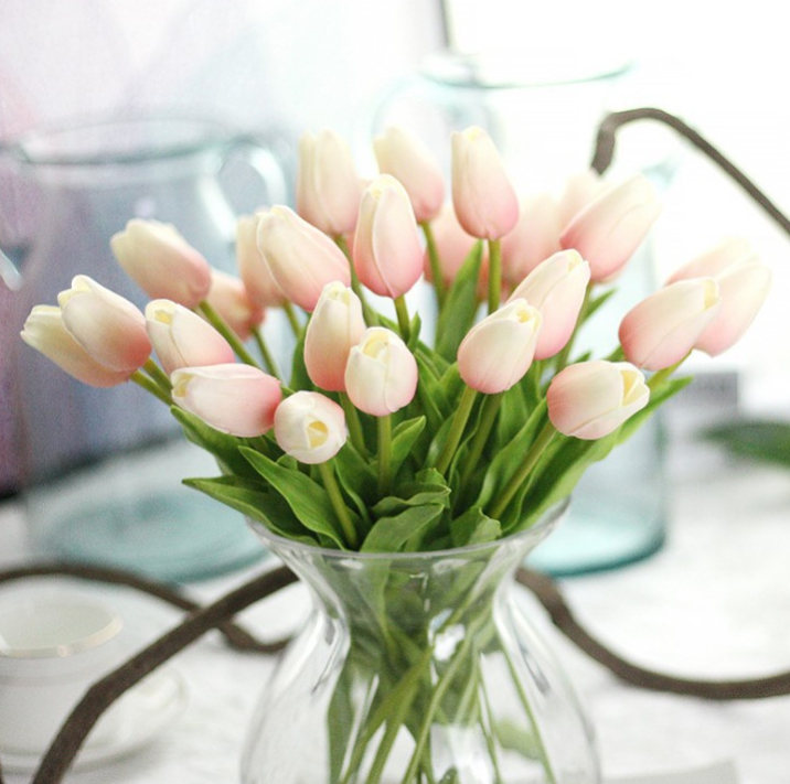 Tulip Drops - Faux Flowers Light pink