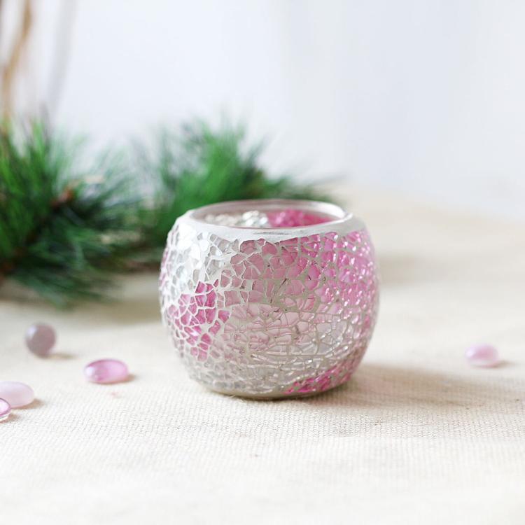 Luna Mosaic Tea Light Holder Razzle Dazzle