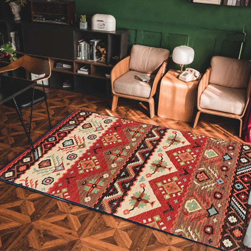 Bohemian Retro Carpet Rug Western Borders