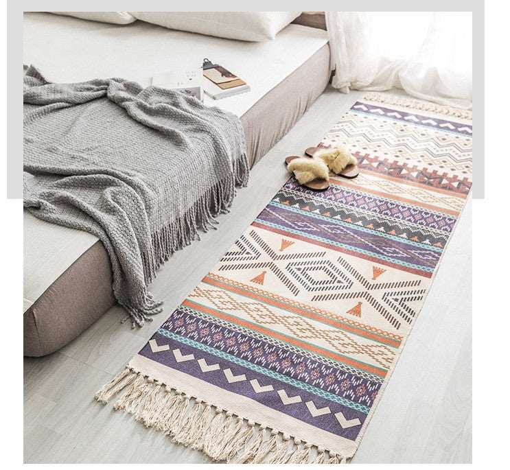 Hand Woven Linen Bohemian Rug ~ Hall Runner Lotta