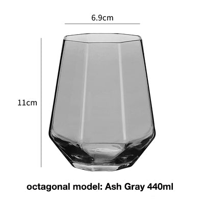 Stemless Wine, Whiskey & Cognac Glass Soot 440mL