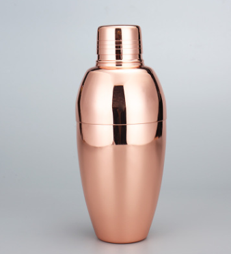 Tri-Section Stainless Steel Cocktail Shaker 500ML Rose gold