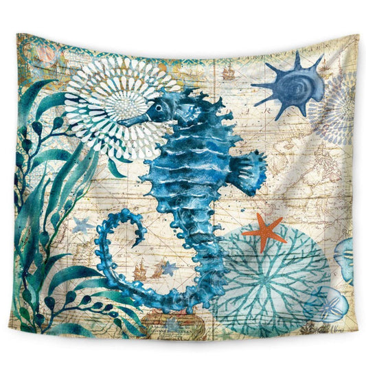 Sea Horse Wall Tapestry