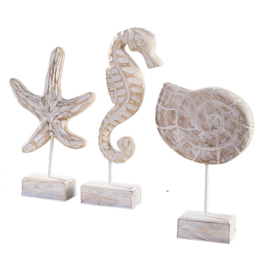 Coastal Paradise Timber Statuettes Seaside Treasures