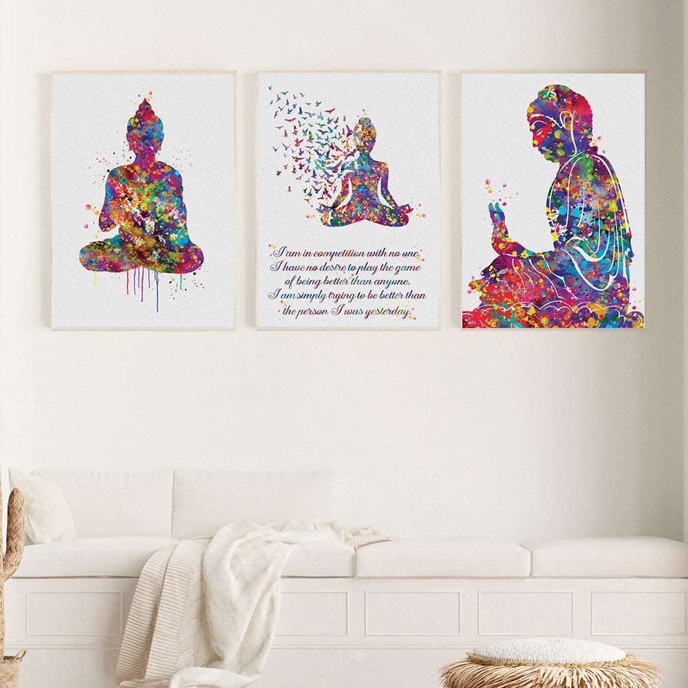 Buddhist Meditation inspired Abstract Canvas Paintings