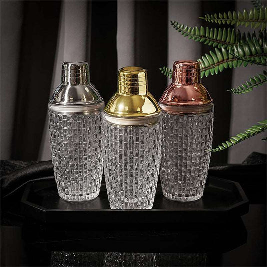 Crystal Cocktail Shaker with Stainless Steel Lid