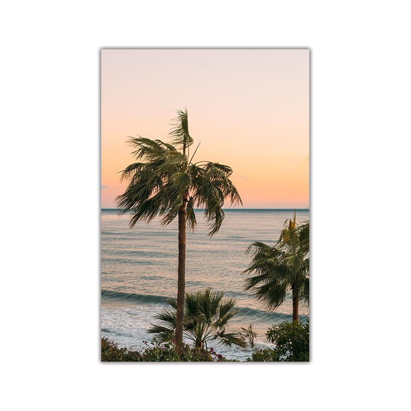 Coastal Sunrise Canvas Wall Art Dusky Hues