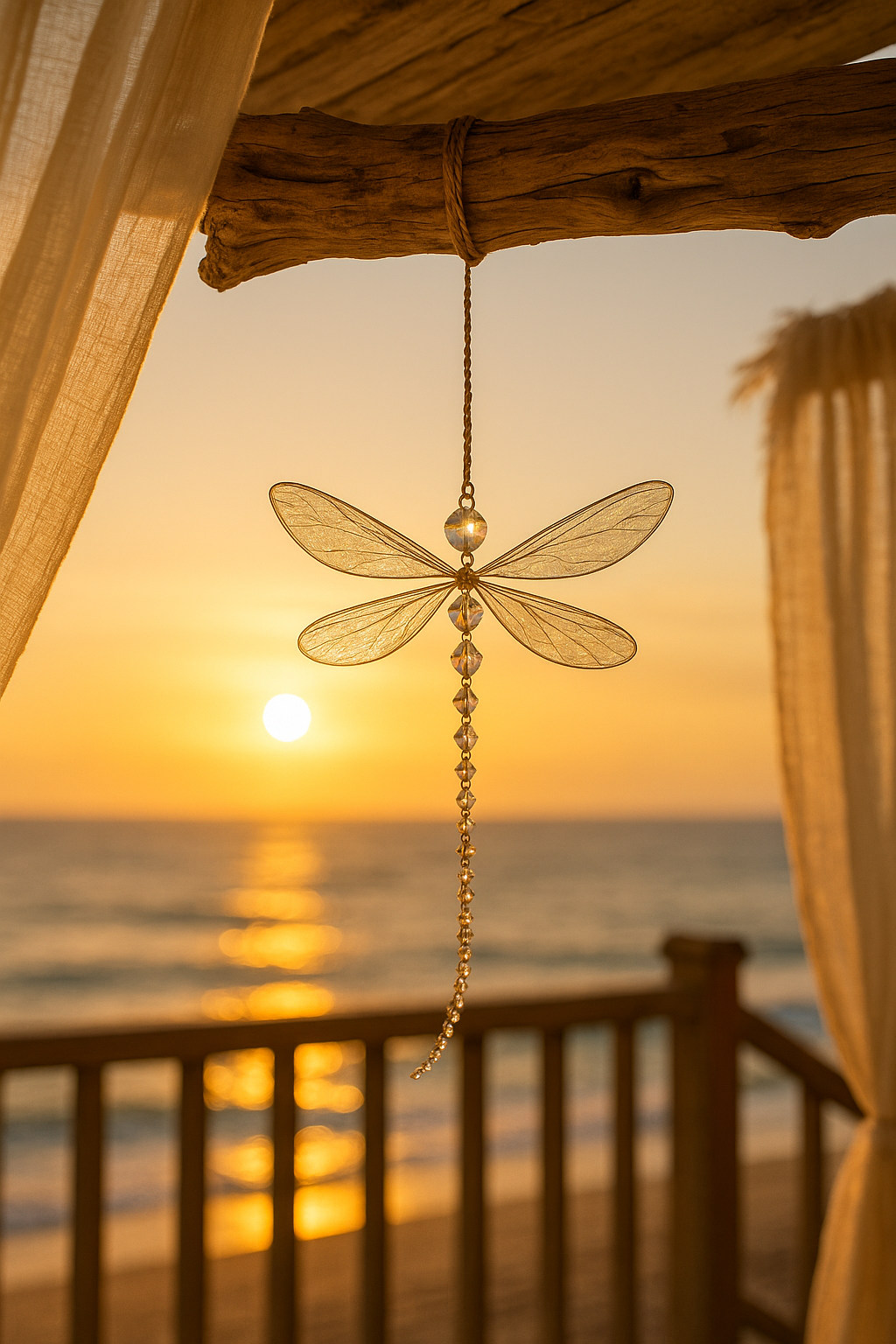 Dragonfly Crystal Suncatcher | For Home, Porch & Garden