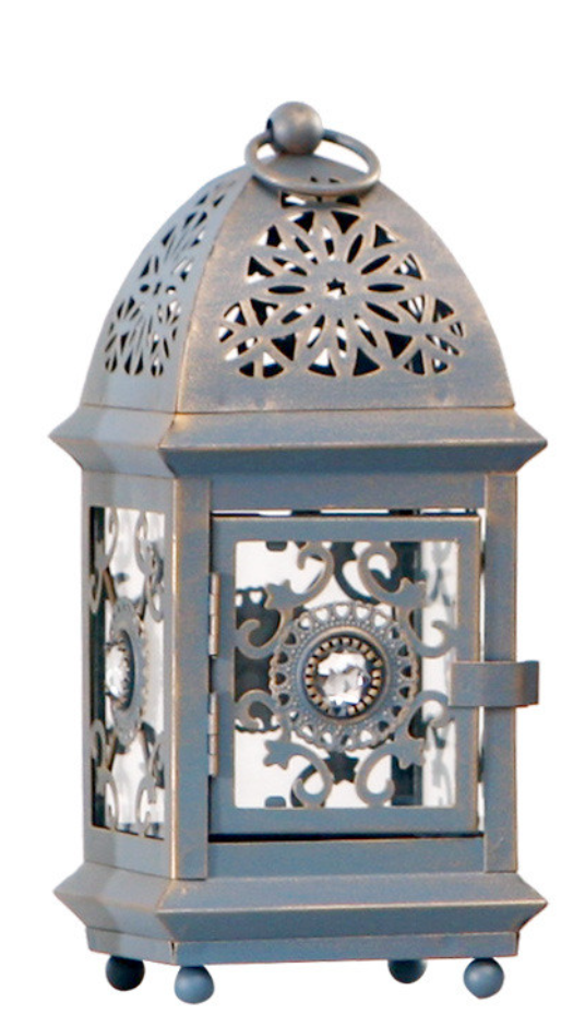 Freya Candle Lanterns Blue