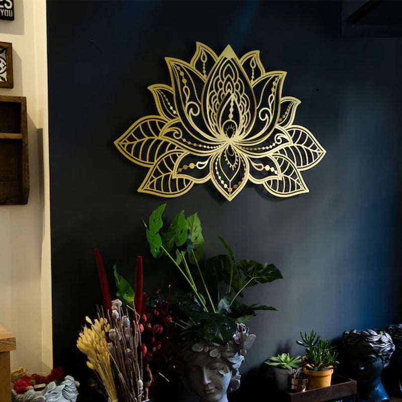 Lotus Wall Art - Metal