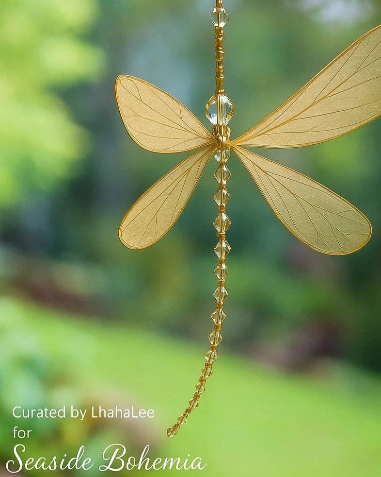 Dragonfly Crystal Suncatcher | For Home, Porch & Garden