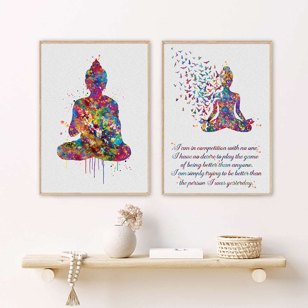 Buddhist Meditation inspired Abstract Canvas Paintings