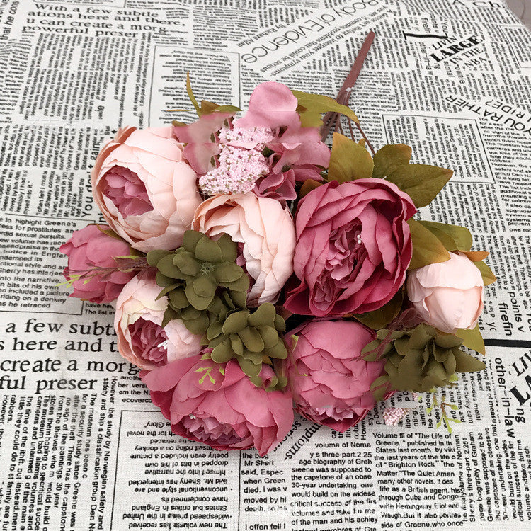 Romantic Overtures - Faux Peonies Pink