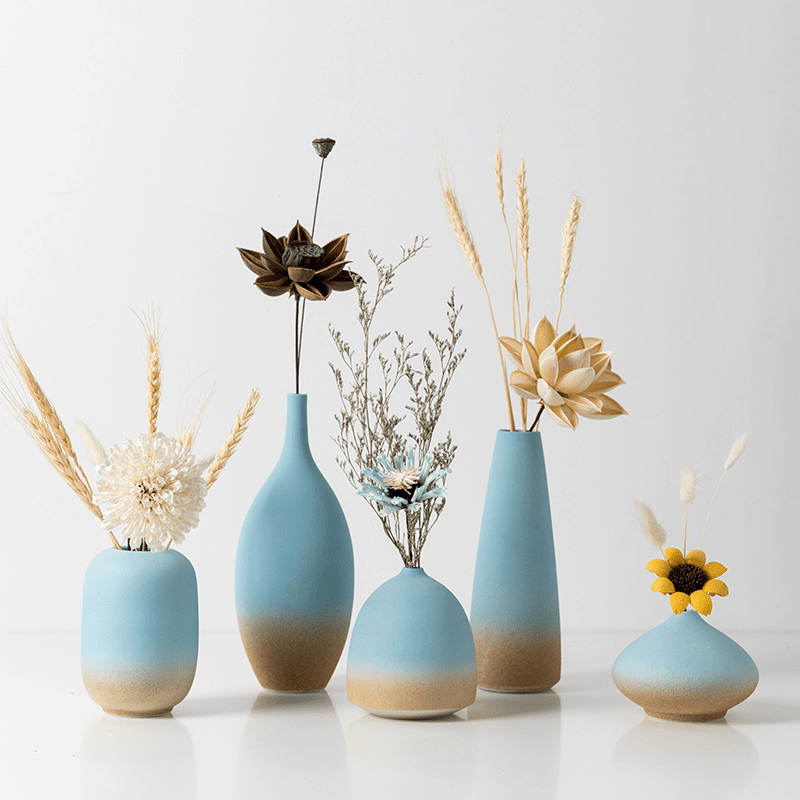 'Blue on the Bayou' Bohemian styled Decorative Vases - Seaside Bohemia - Vase