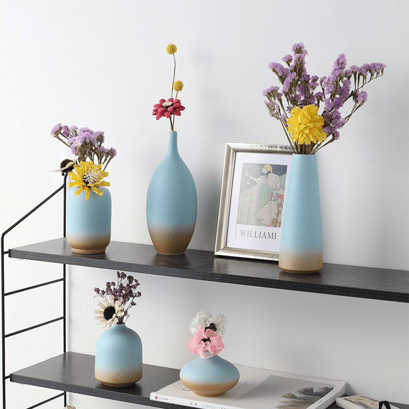 'Blue on the Bayou' Bohemian styled Decorative Vases - Seaside Bohemia - Vase