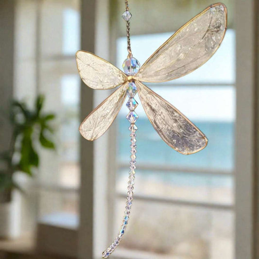 Dragonfly Crystal Hanging Suncatcher