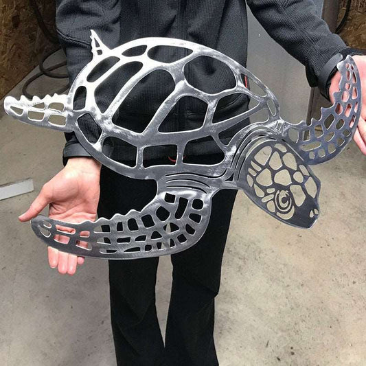 Turtle Sculpture - Metal (wall) A