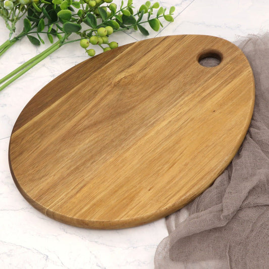 'Lilia' Oval shaped cutting board - Seaside Bohemia - Basket