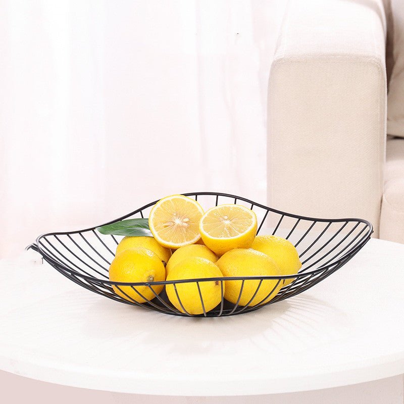 'Seamans Catch' Wrought iron fruit plate - Seaside Bohemia - Basket