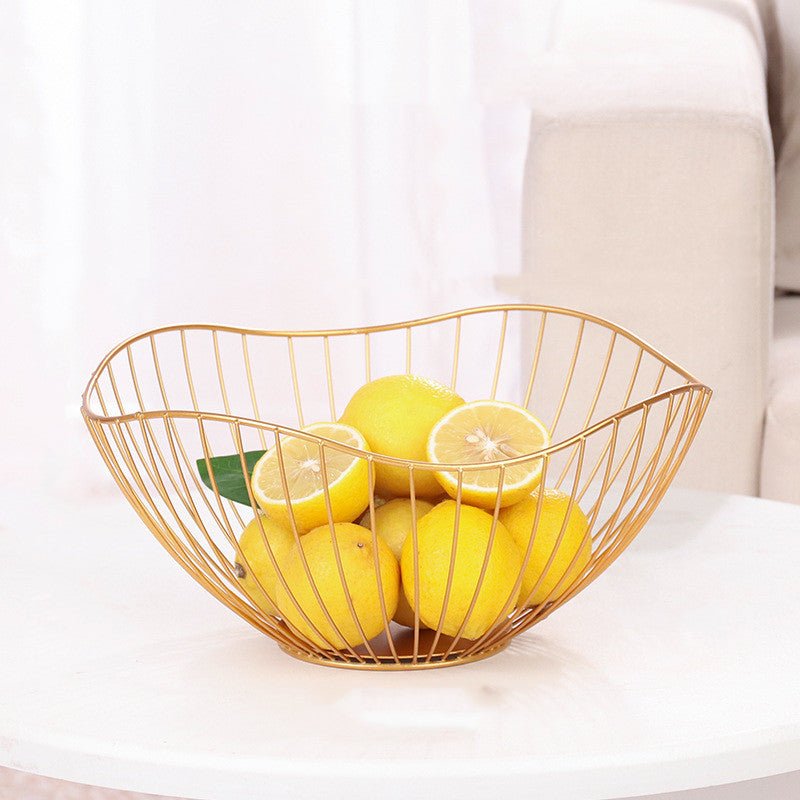 'Seamans Catch' Wrought iron fruit plate - Seaside Bohemia - Basket